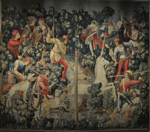 682px-Unicorn_Tapestry,_The_Unicorn_Leaps_the_Stream_3